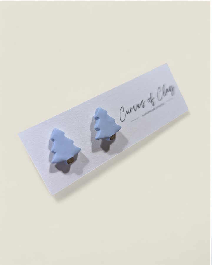 Curves of Clay, Holiday Stud Earrings