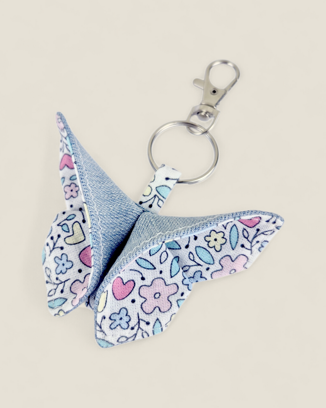 Izzyrai Handmade, Fabric Butterfly Keychains