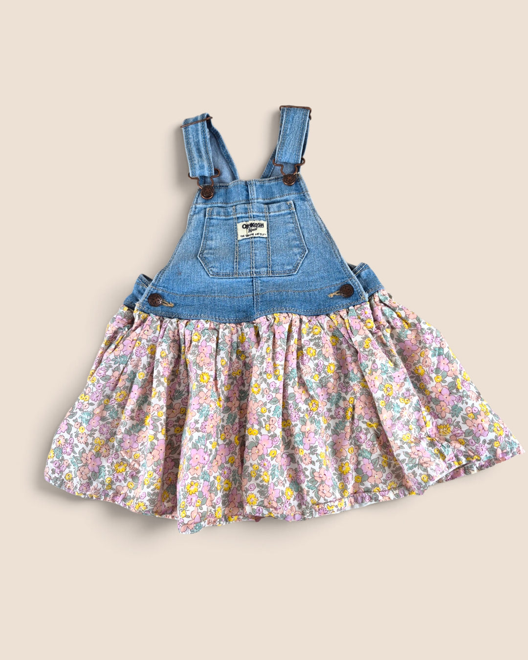 Pre-Loved Oshkosh Denim Overall Dress Girls 2Y | Betty’s Marketplace