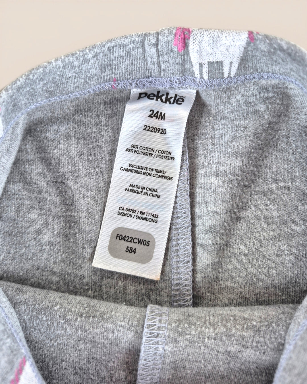 Pre-Loved Pekkle Grey Unicorn Leggings Girls 2Y | Betty’s Marketplace