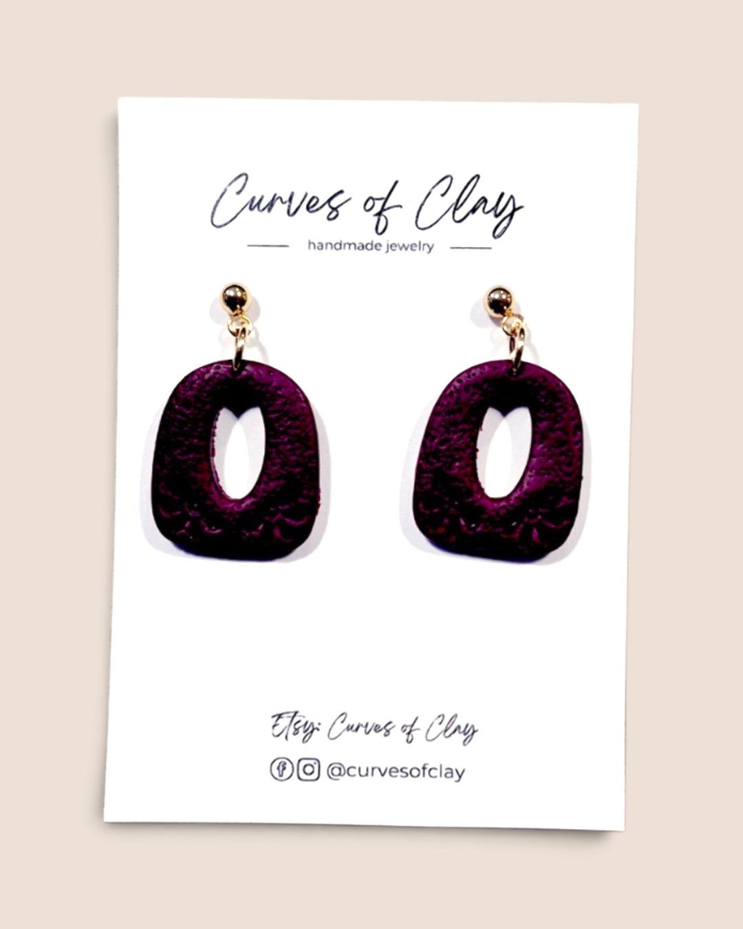 Curves of Clay, Everyday Dangle Earrings