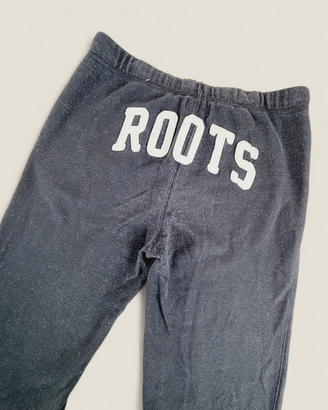 ROOTS CHARCOAL TRACK PANTS 14Y PRE-LOVED