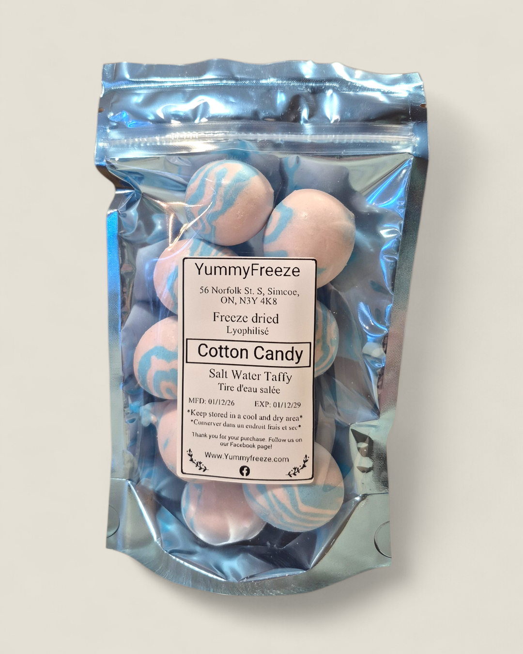 Yummy Freeze, Freeze Dried Salt Water Taffy