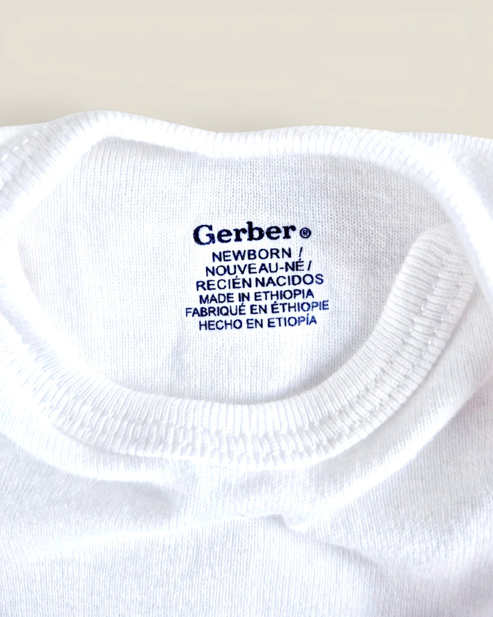 Pre-Loved Gerber Set Of 2 White Onesies NB | Betty’s Marketplace