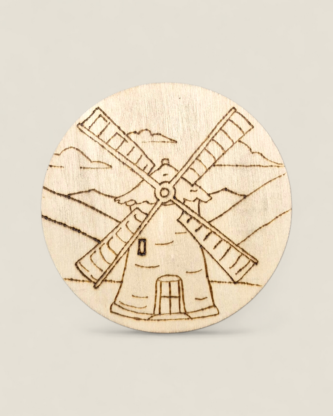 Marked In Wood, Wood Burnt Cork Backed Coasters