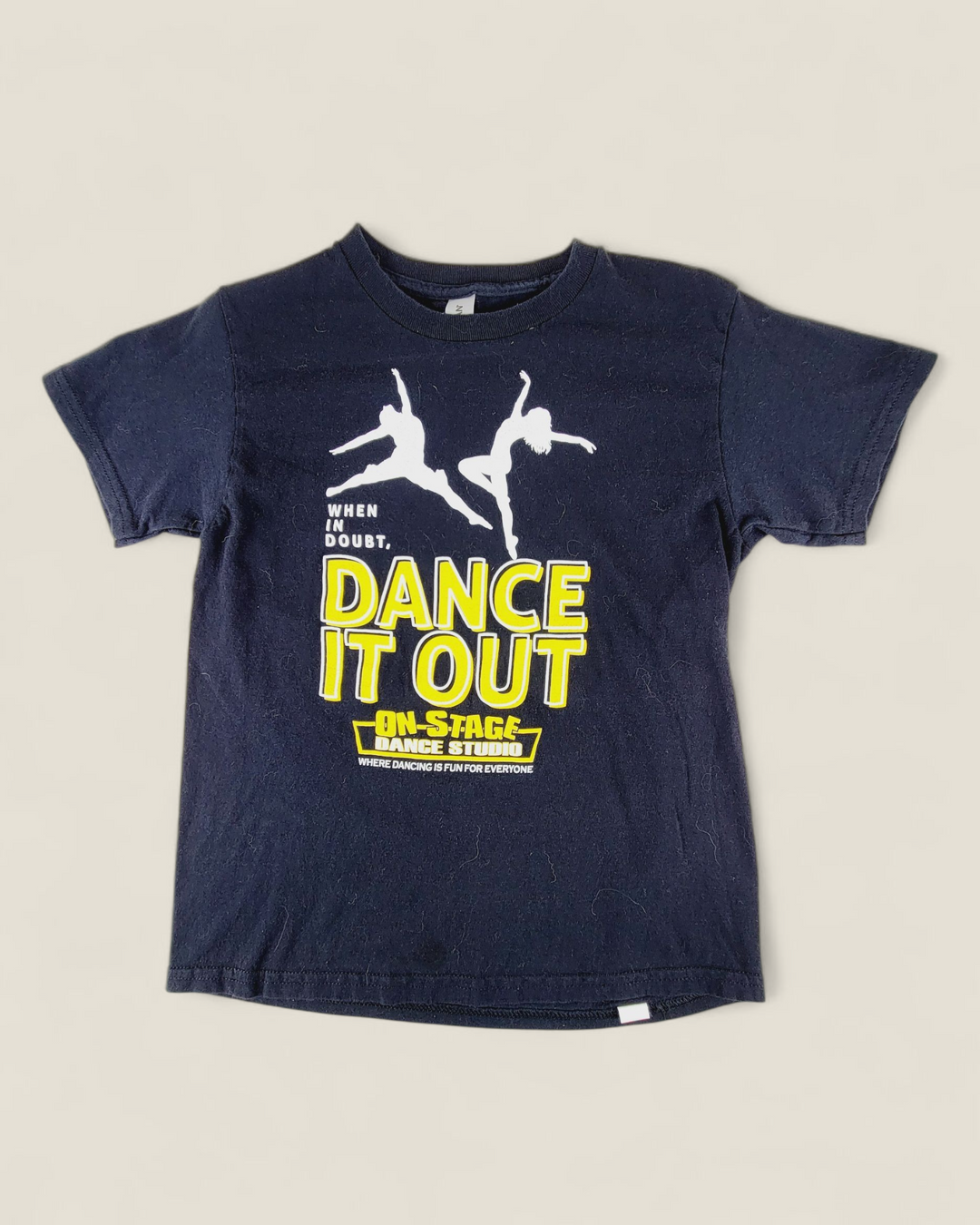 DANCE STUDIO BLACK TEE YOUTH SMALL PRE-LOVED