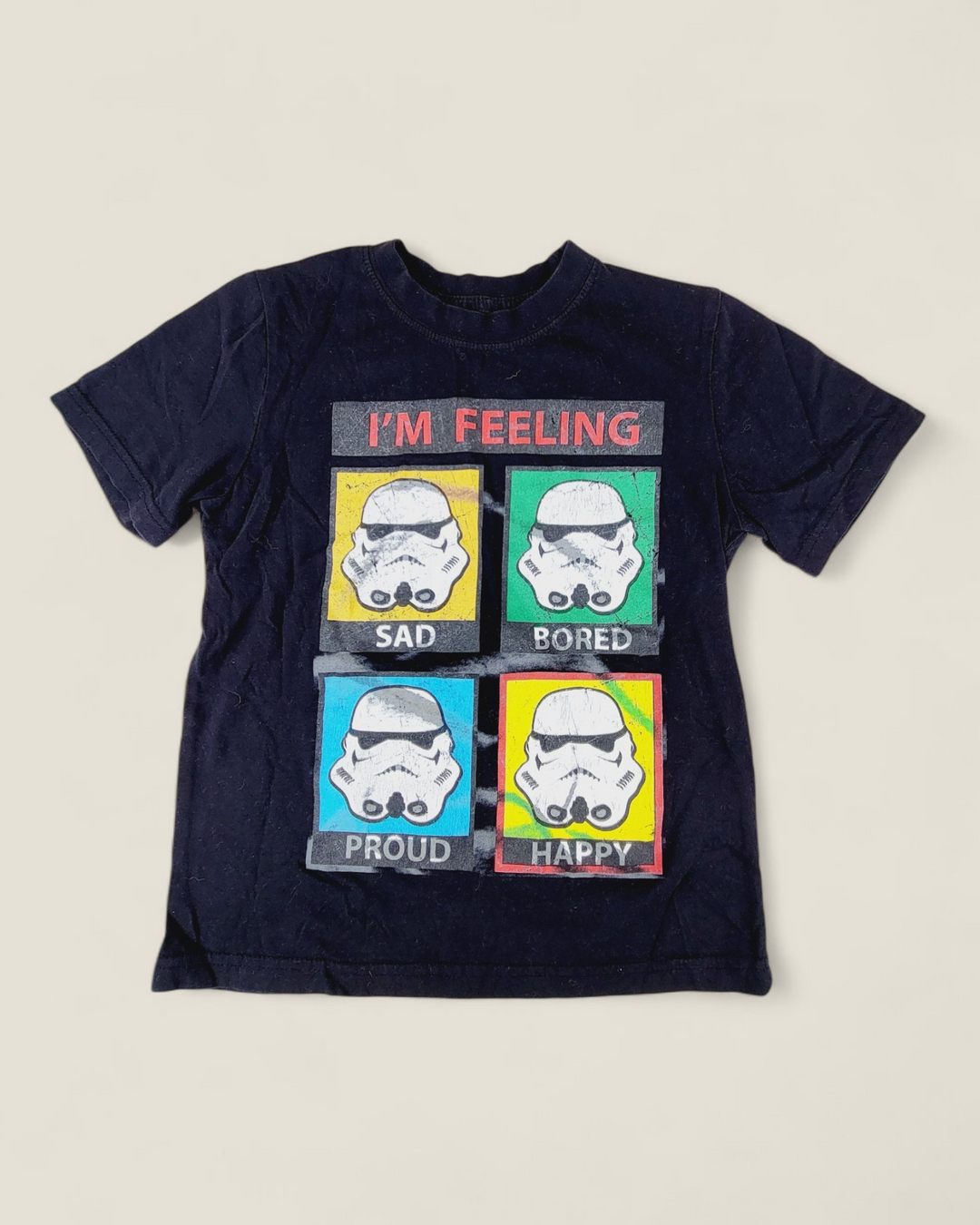 STAR WARS EMOTIONS TEE BOYS 6Y PRE-LOVED