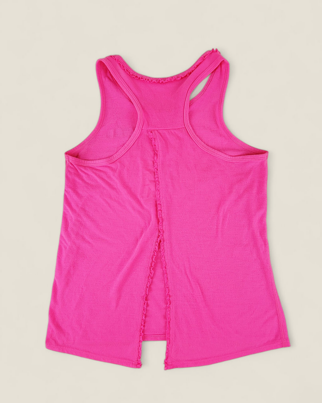 ATHLETIC WORKS PINK BACK SPLIT TANK TOP GIRLS 10-12Y PRE-LOVED