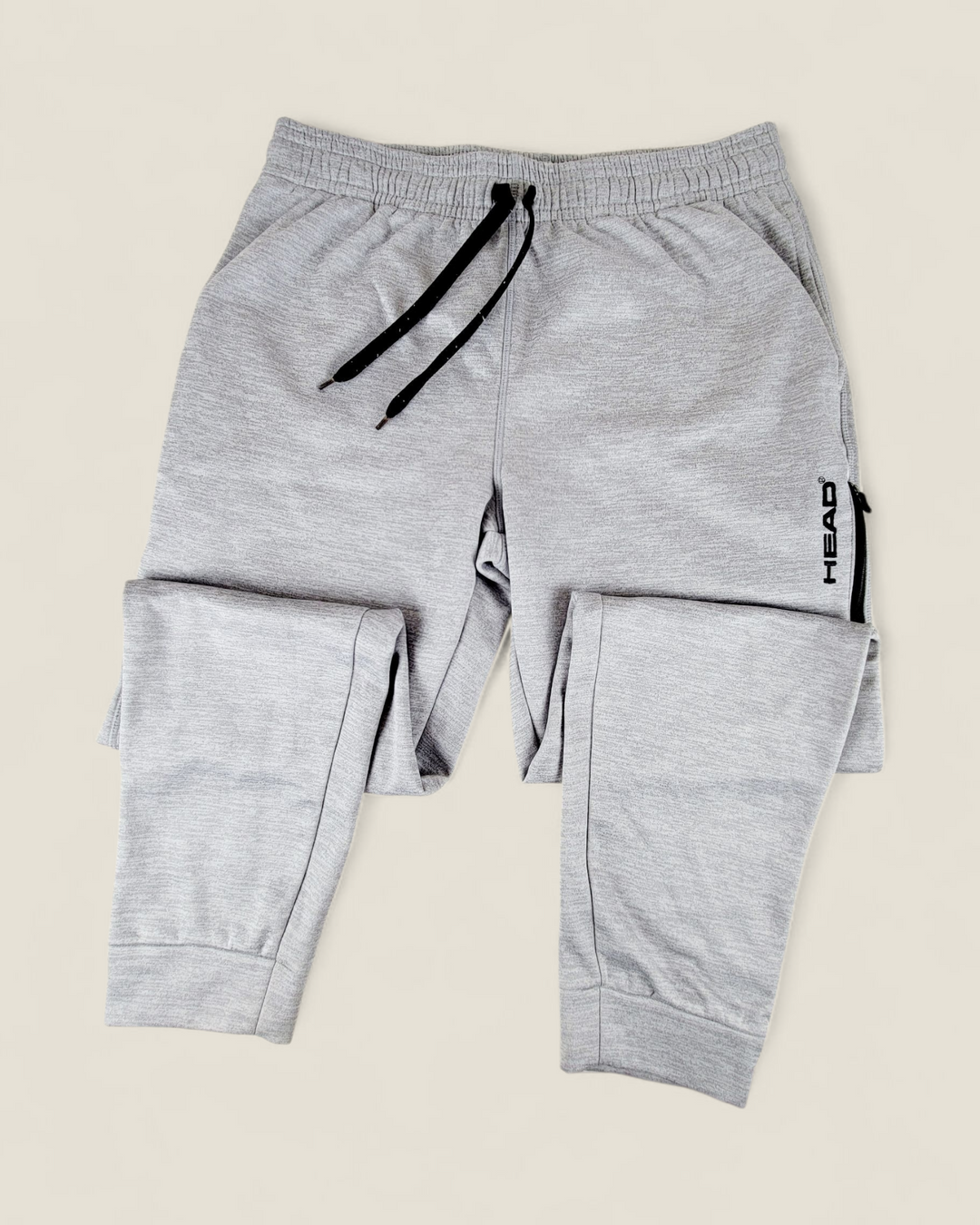 HEAD GREY TRACK PANTS ADULT LARGE PRE-LOVED