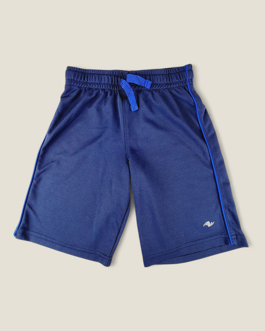 ATHLETIC WORKS NAVY SHORTS BOYS 7-8Y PRE-LOVED