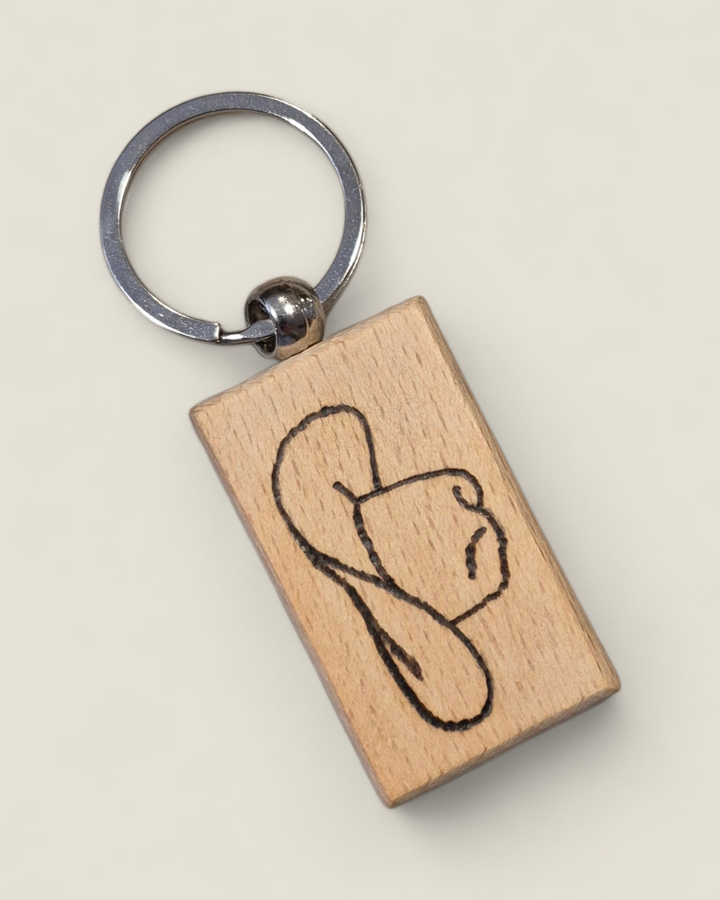 Marked In Wood, Wood Burnt Keychains
