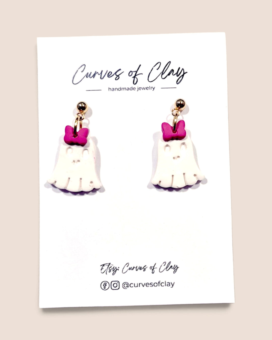 Curves of Clay, Autumn and Halloween Dangle Earrings