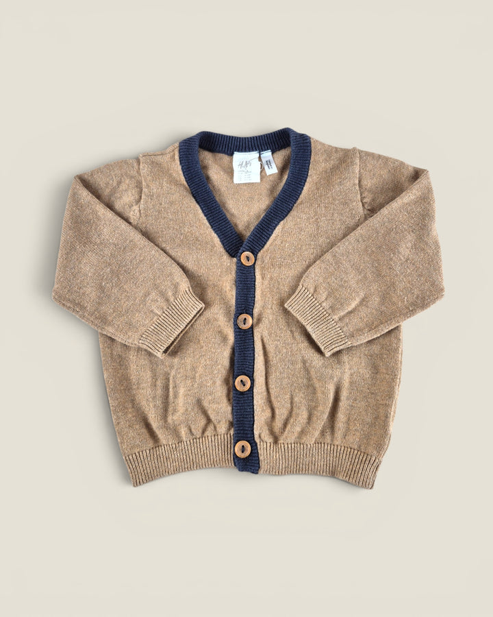 Pre-Loved H&M Tan Cardigan Boys 4-6M | Betty’s Marketplace