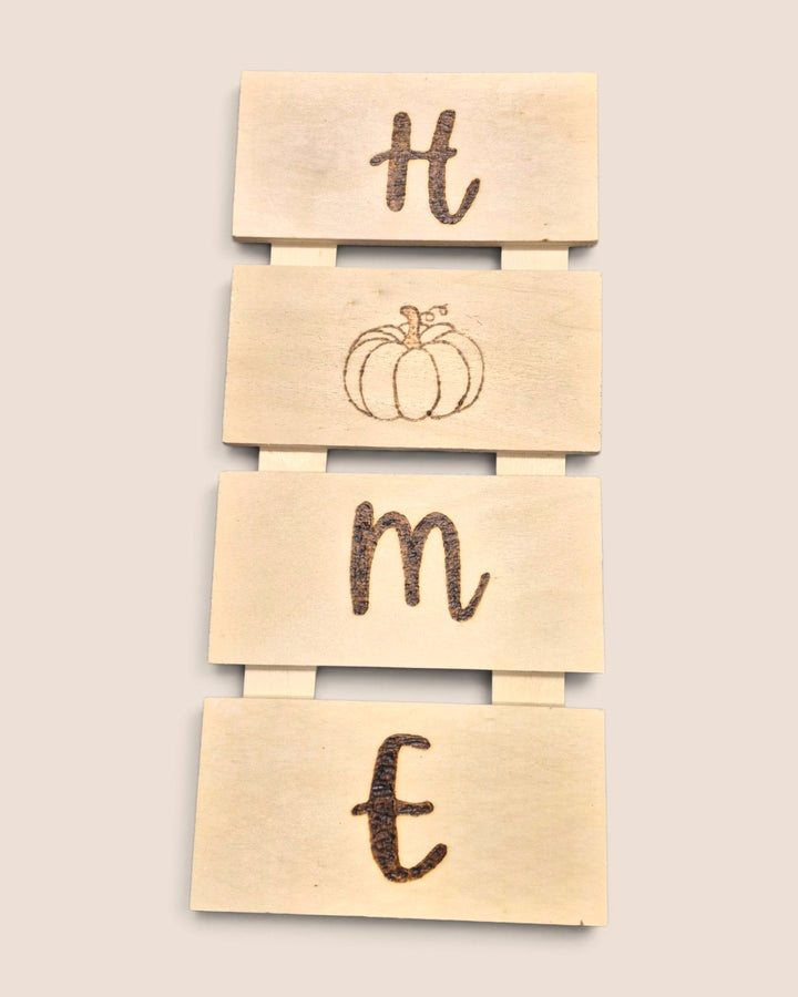 Marked In Wood, Fall Wood Burnt Home Decor & Signs