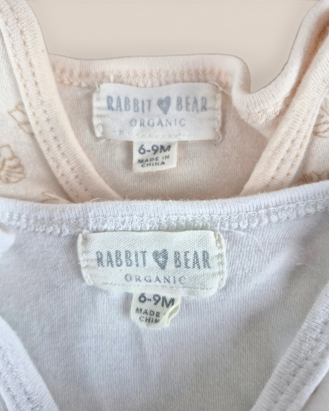 Pre-Loved Rabbit + Bear Set Of 2 Onesies 6-9M | Betty’s Marketplace