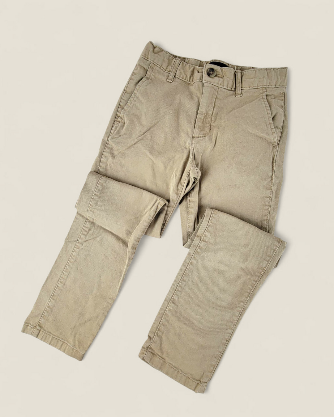 CHILDRENS PLACE TAN PANTS BOYS 8Y PRE-LOVED