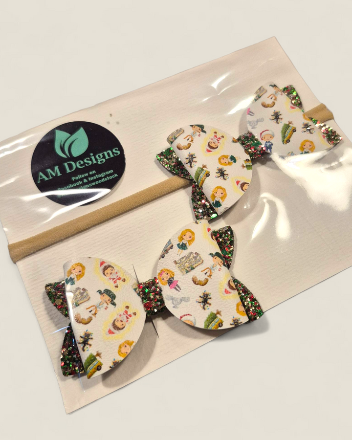 AM Designs, Holiday Hair Bow Sets