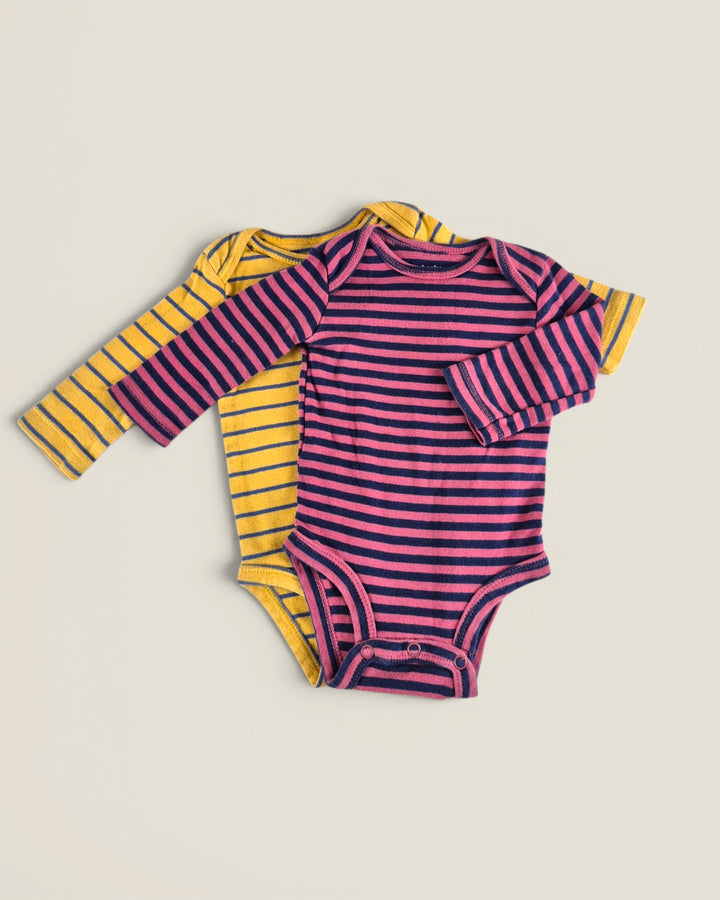 Pre-Loved Carter's Set Of 2 Striped Onesies 3M | Betty’s Marketplace
