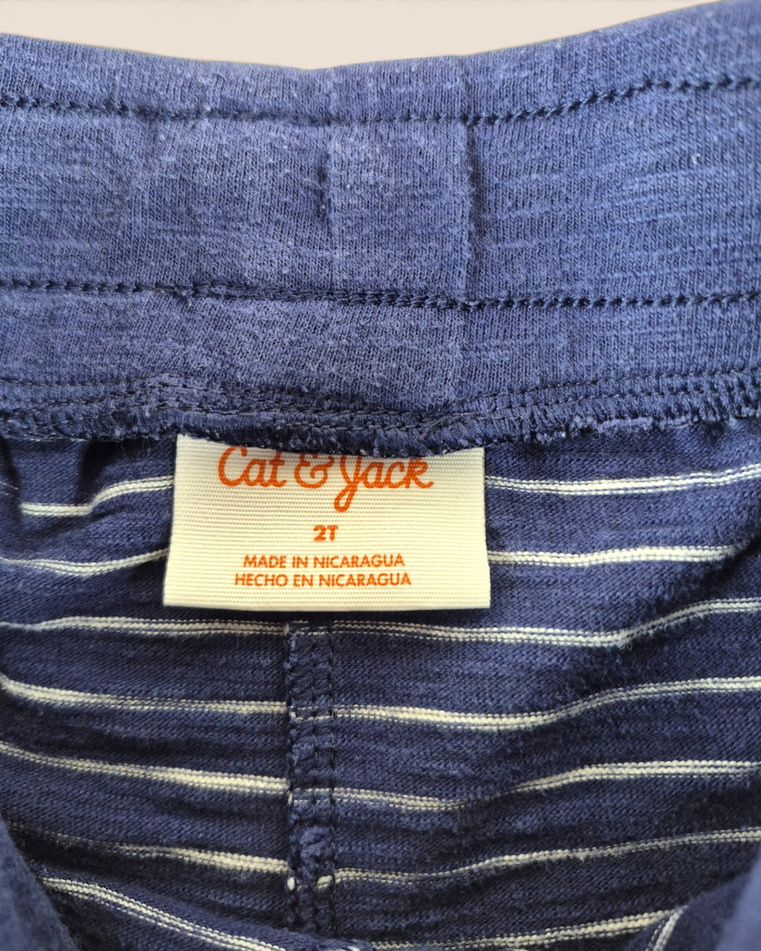 Pre-Loved Cat & Jack Navy Striped Shorts Girls 2Y | Betty’s Marketplace