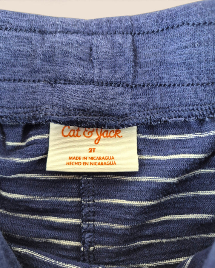 Pre-Loved Cat & Jack Navy Striped Shorts Girls 2Y | Betty’s Marketplace