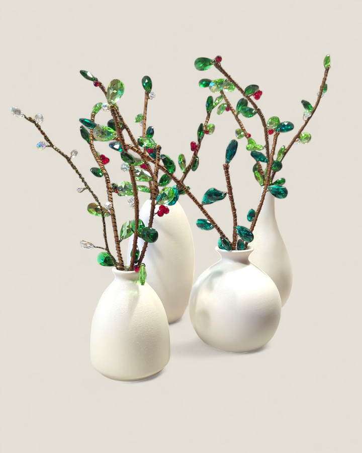 Kristi Scott Art, Christmas Stems in Vase
