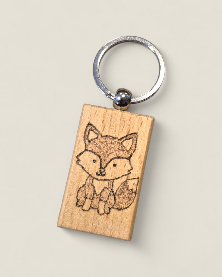 Marked In Wood, Wood Burnt Keychains