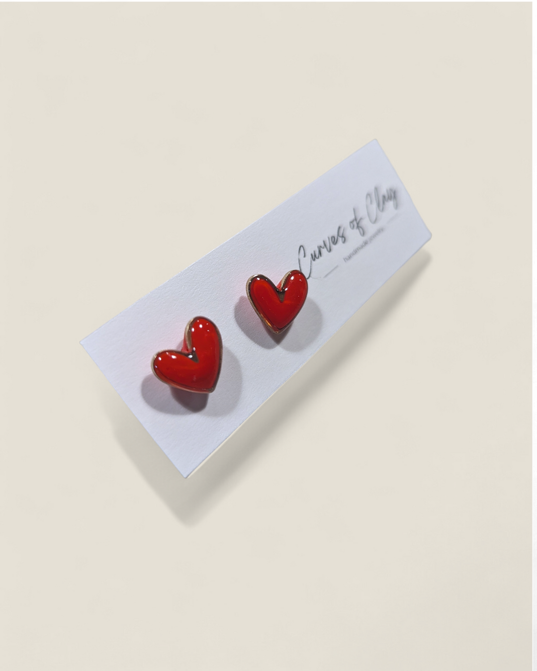 Curves of Clay, Holiday Stud Earrings