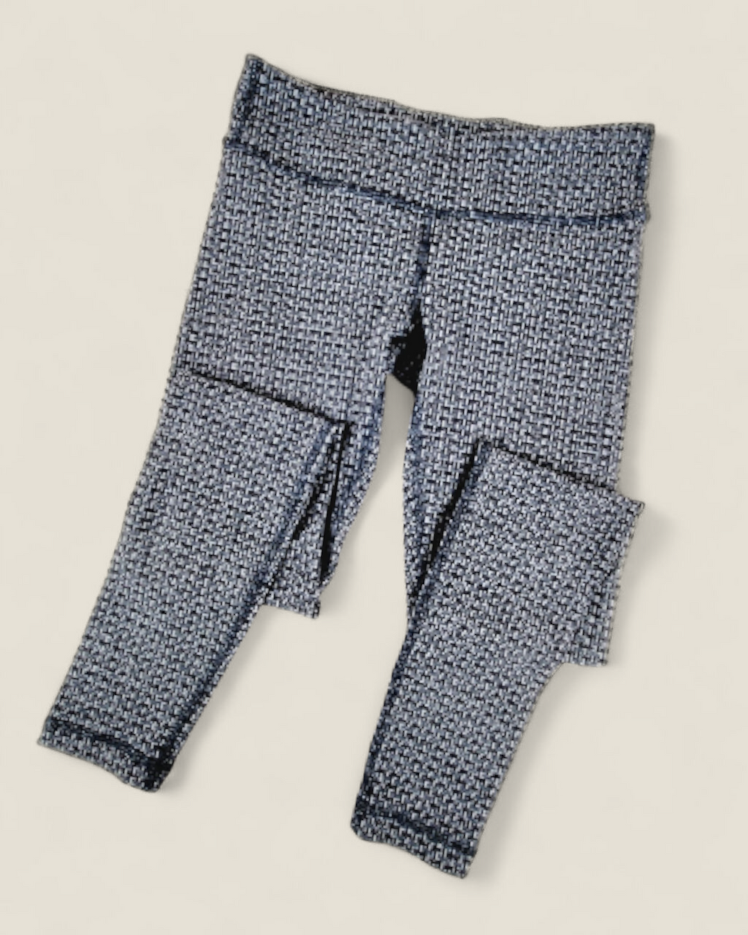 IVIVVA GREY PATTERNED LEGGINGS GIRLS 10Y PRE-LOVED