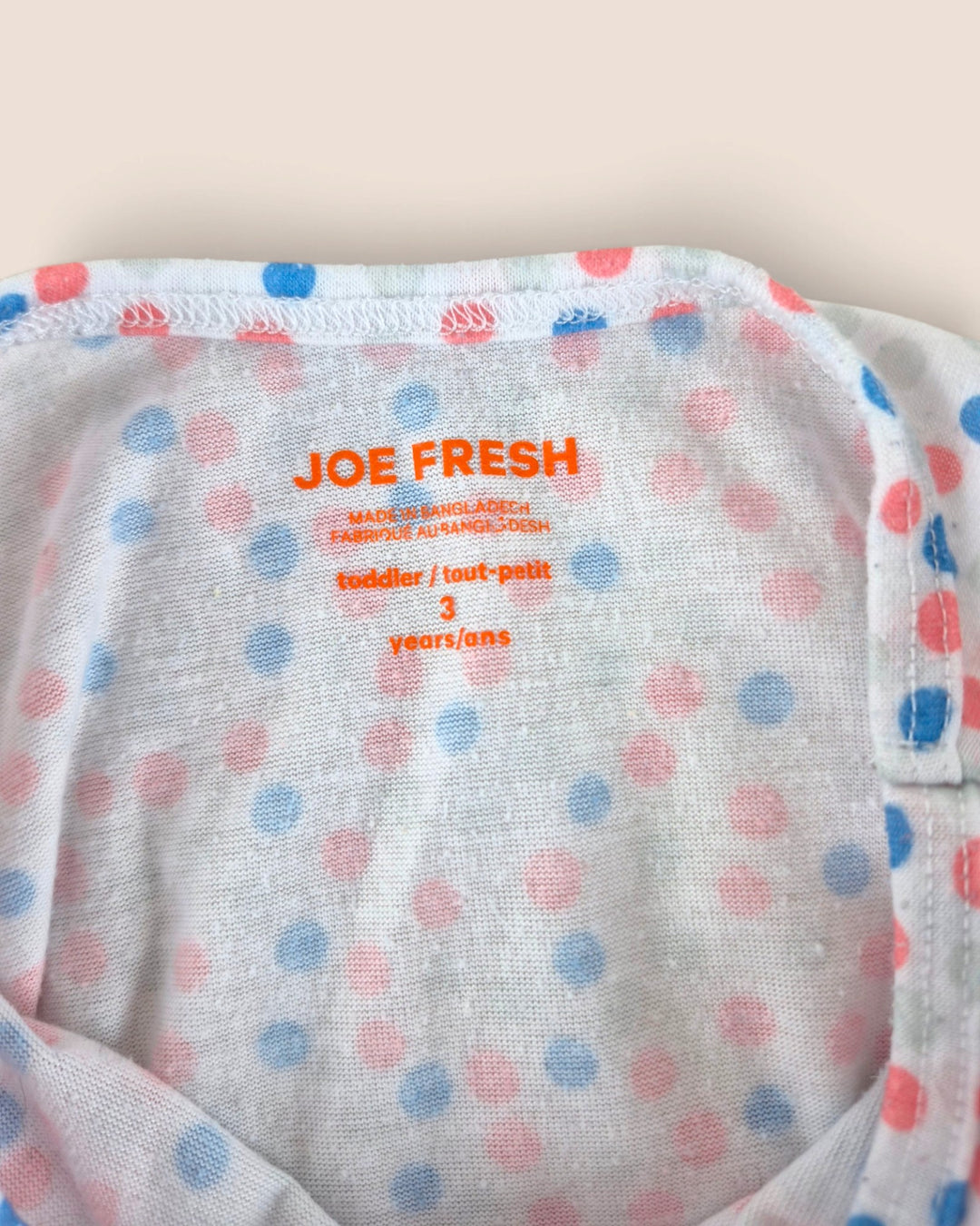 Pre-Loved Joe Fresh White Polka Dot Nightgown Girls 3Y | Betty’s Marketplace