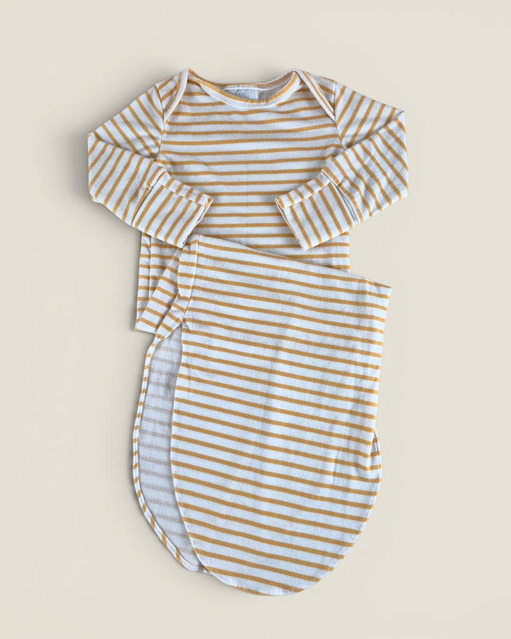Pre-Loved Toby Striped Knotted Baby Gown 0-6M | Betty’s Marketplace