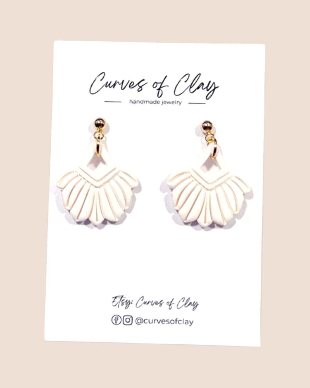 Curves of Clay, Everyday Dangle Earrings