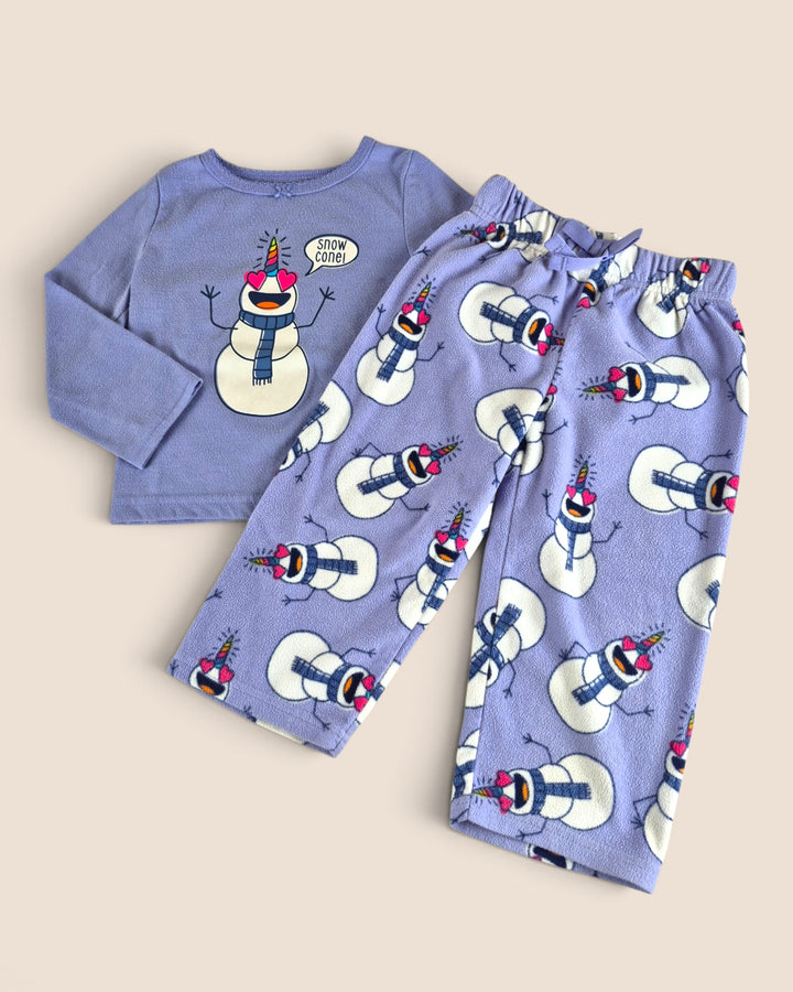 Pre-Loved Oshkosh Snowman Pyjama Set Girls 2Y | Betty’s Marketplace