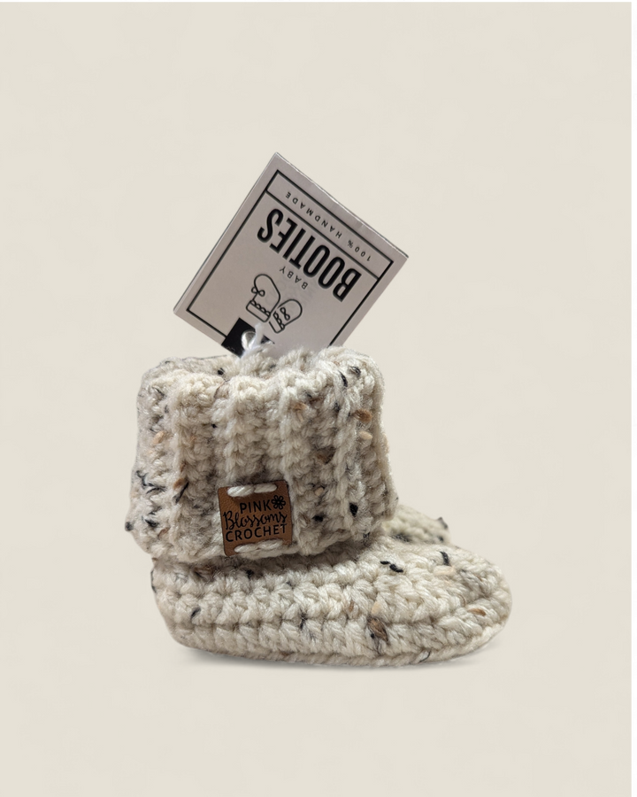 Pink Blossoms Crochet, Bowie Booties
