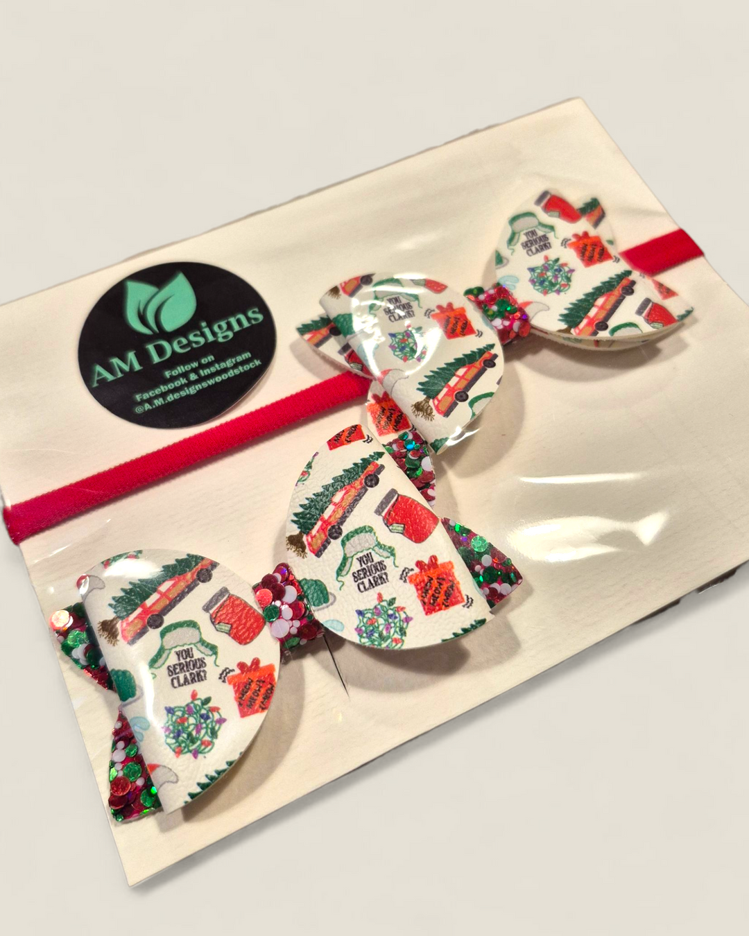 AM Designs, Holiday Hair Bow Sets