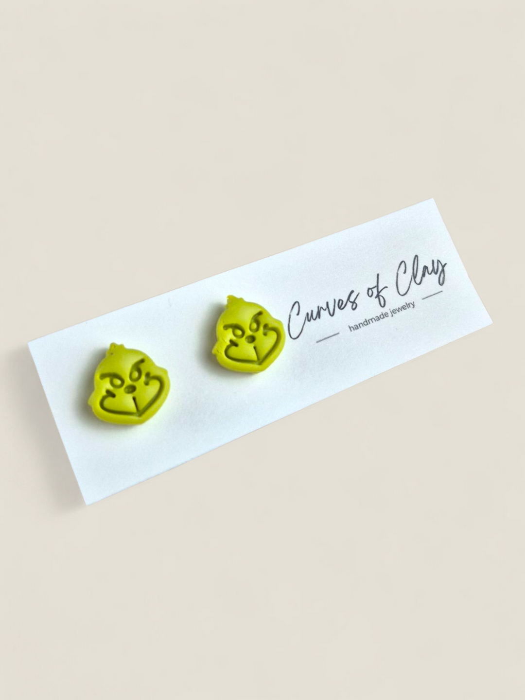 Curves of Clay, Holiday Stud Earrings