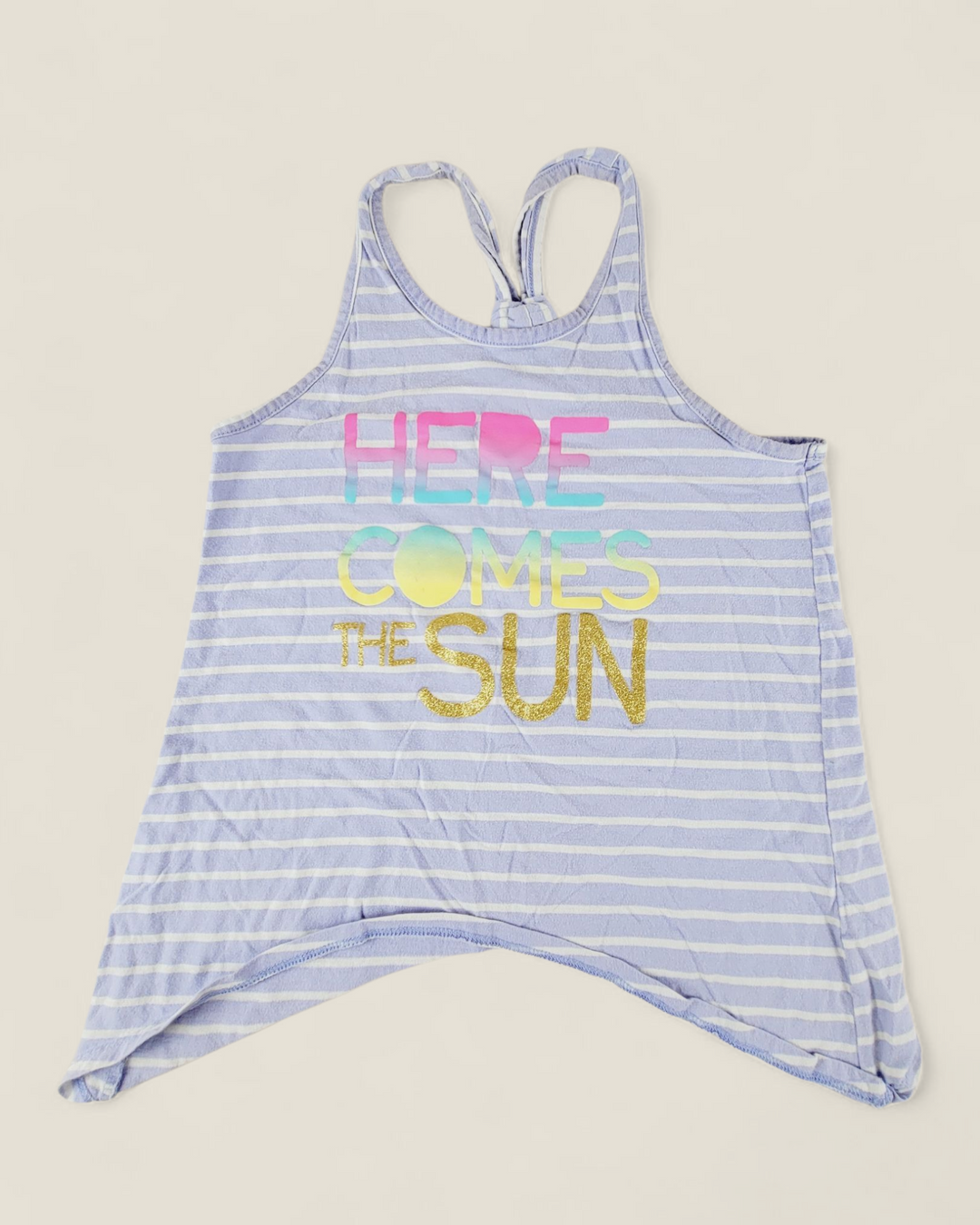CHILDRENS PLACE HERE COMES THE SUN TANK TOP GIRLS 7-8Y PRE-LOVED