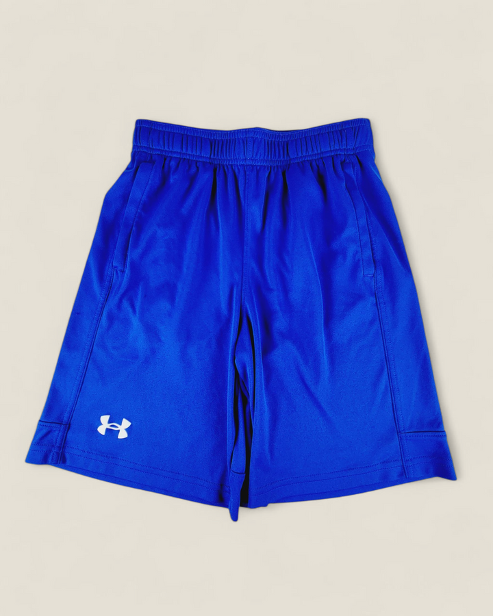 UNDER ARMOUR BLUE ATHLETIC SHORTS YOUTH MEDIUM PRE-LOVED