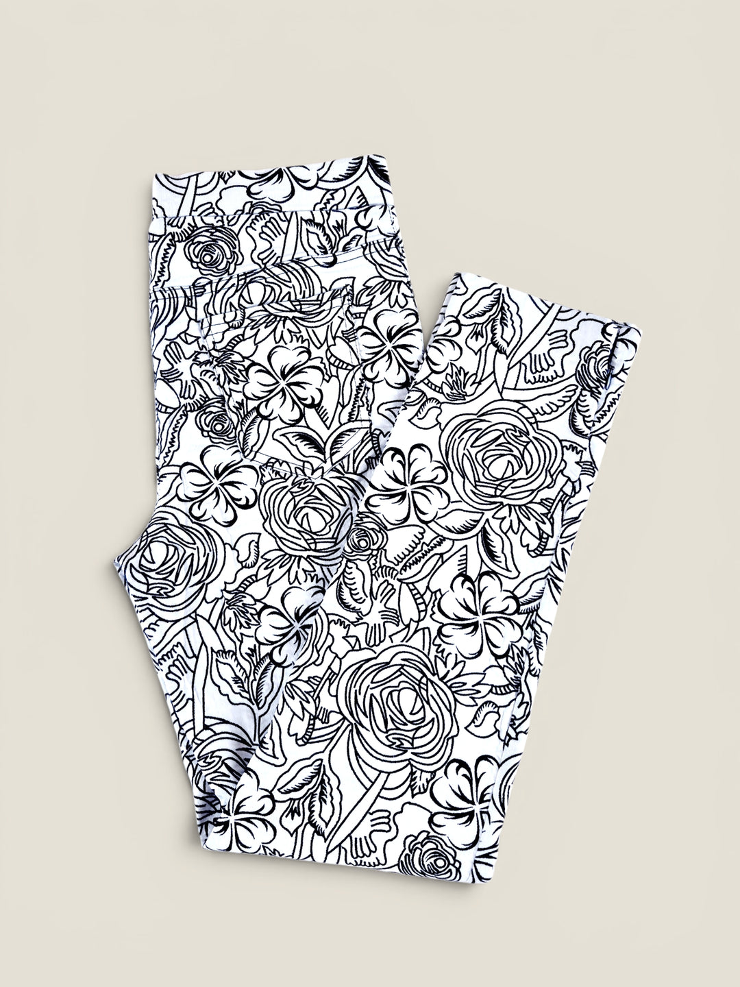 Pre-Loved Joseph Ribkoff Black & White Floral Pants Ladies Size 10 | Betty’s Marketplace