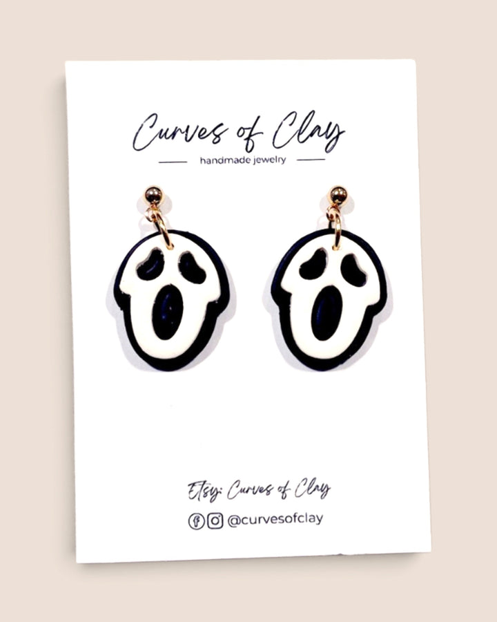 Curves of Clay, Autumn and Halloween Dangle Earrings