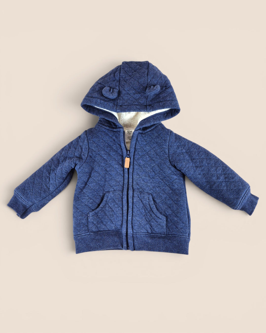 Pre-Loved Carter's Blue Quilted Sweater Jacket 12M | Betty’s Marketplace