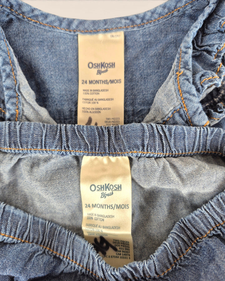 Pre-Loved Oshkosh Denim Dress With Bloomers Girls 2Y | Betty’s Marketplace