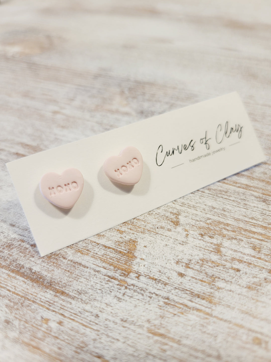 Curves of Clay, Valentine & Love Inspired Stud Earrings