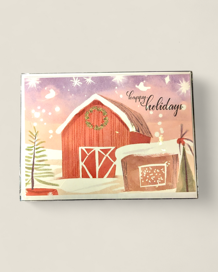 Little Red Barn, Holiday Greeting Cards