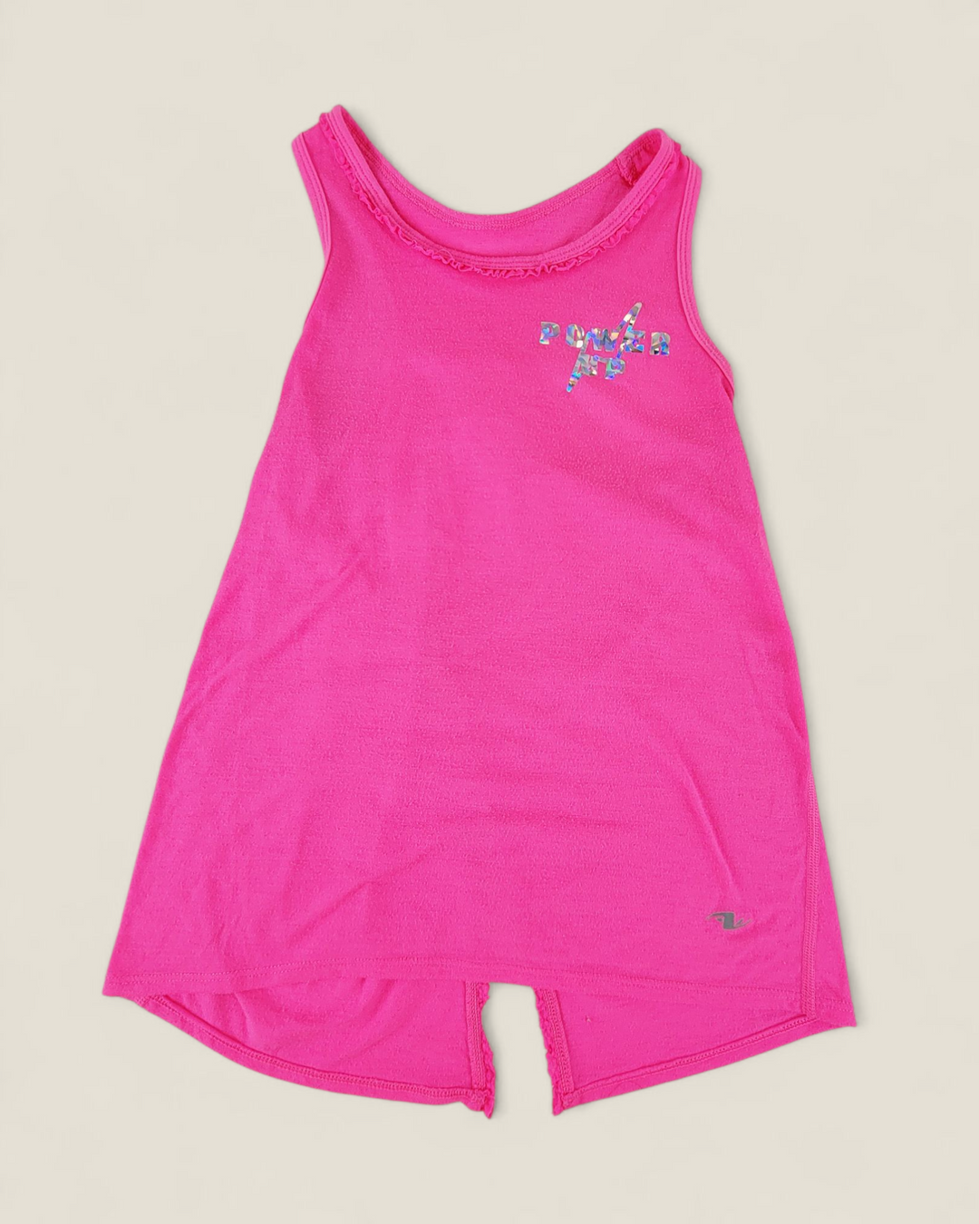 ATHLETIC WORKS PINK BACK SPLIT TANK TOP GIRLS 10-12Y PRE-LOVED