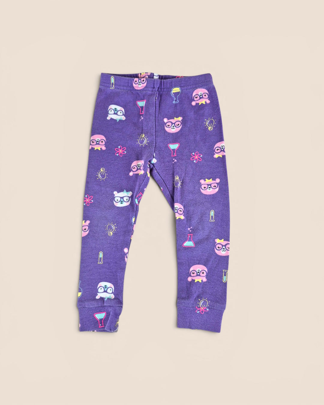 Pre-Loved Carter's Purple Science Pyjama Pants Girls 12M | Betty’s Marketplace