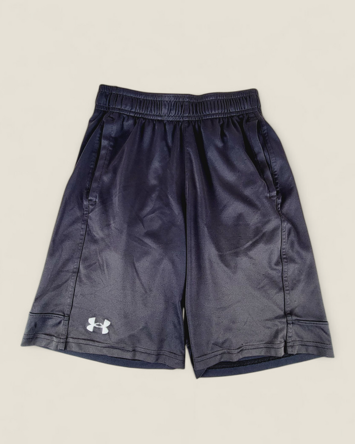 UNDER ARMOUR BLACK ATHLETIC SHORTS YOUTH MEDIUM PRE-LOVED