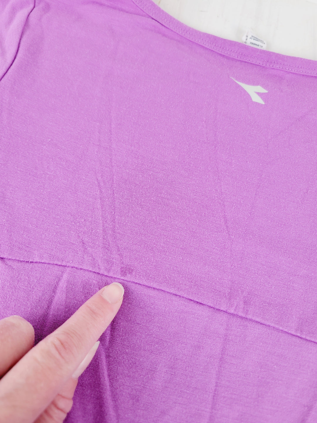 DIADORA PURPLE ATHLETIC TOP YOUTH LARGE PRE-LOVED