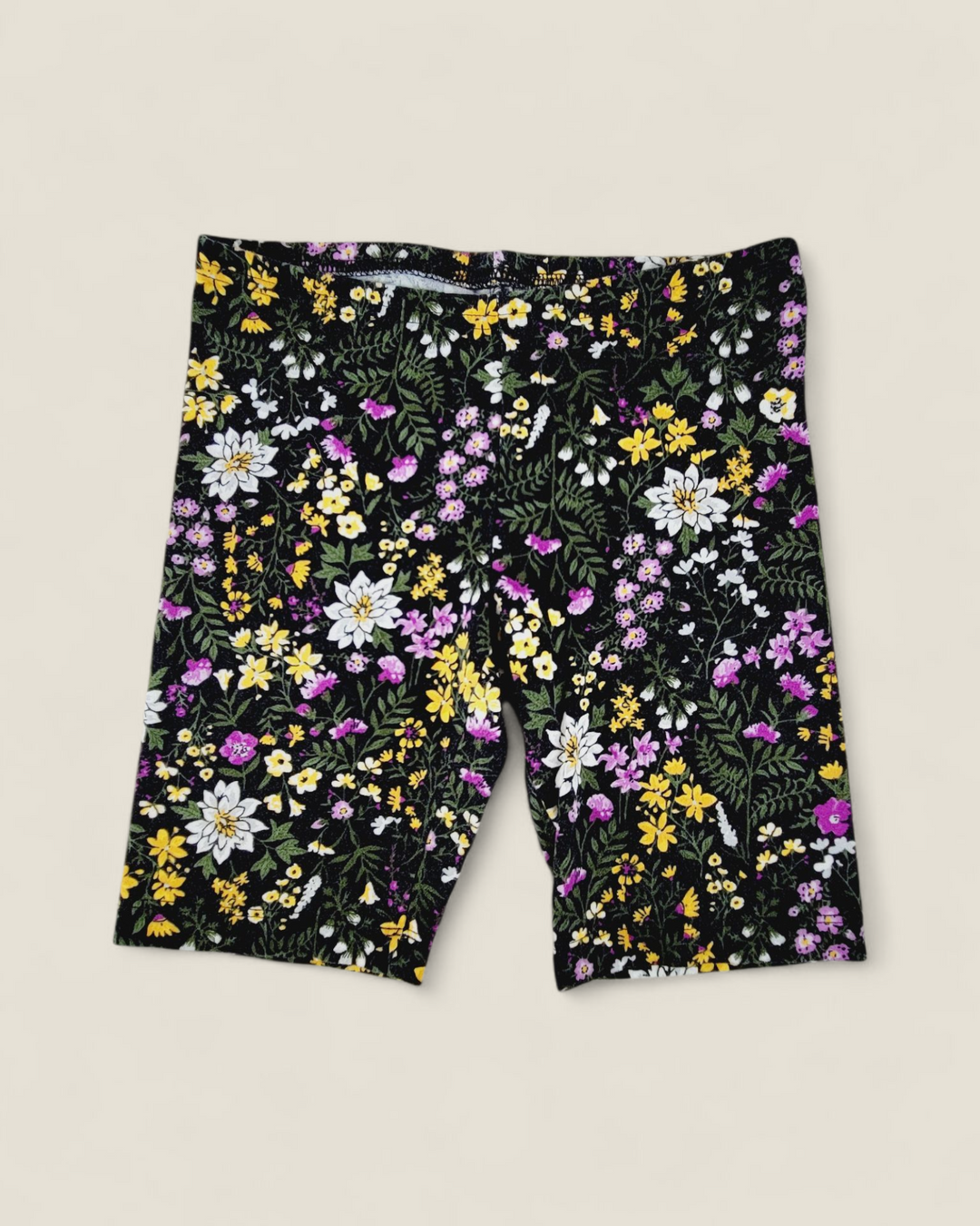 OLD NAVY FLORAL BIKE SHORTS GIRLS 8Y PRE-LOVED