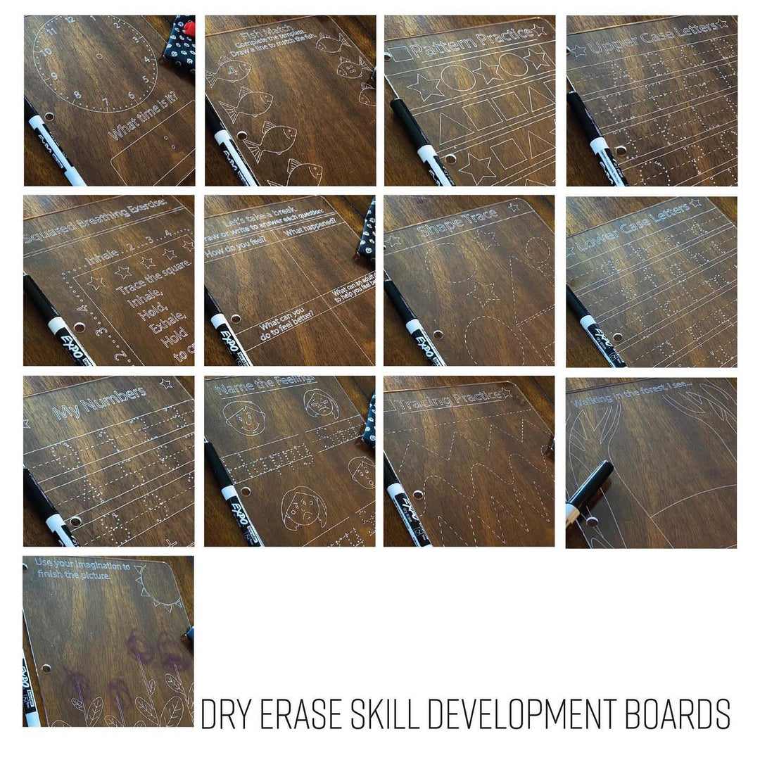 Rough Cut Dezigns, Dry Erase Educational Boards