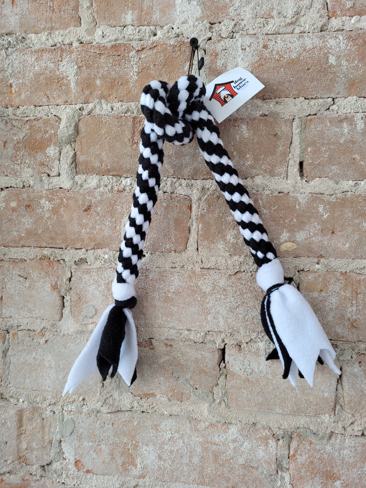Dog House Blues, Knotted Fleece Twist Dog Toys